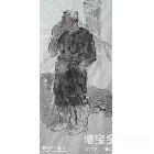 歇晌 写意人物画 史广信作品 类别: 写意人物画